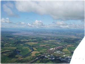 North-eastern edge of Carlisle looking out to the Solway Firth