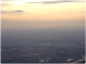 Doncaster Airport through the gloom